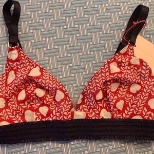NWT Stella McCartney Bra, Size 36B, Heart Print